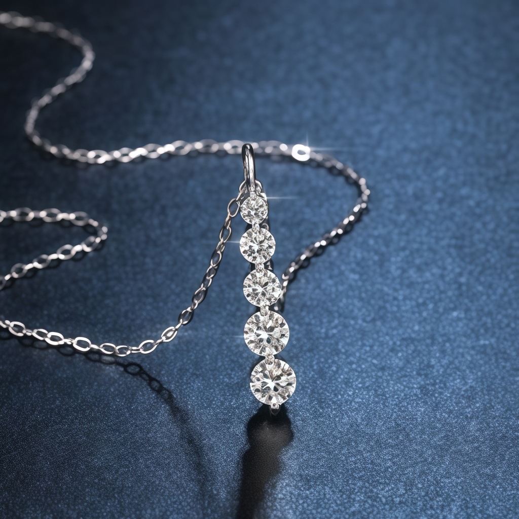 Women's S925 Silver Exquisite Cross-border Synthetic Zirconia Necklace